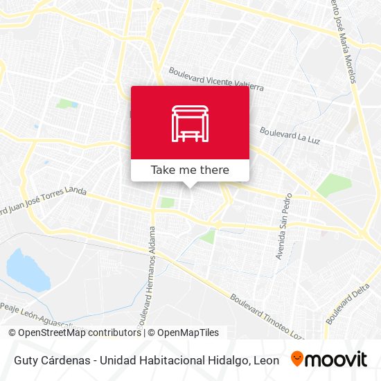 Guty Cárdenas - Unidad Habitacional Hidalgo map
