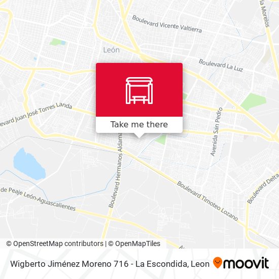 Mapa de Wigberto Jiménez Moreno 716 - La Escondida
