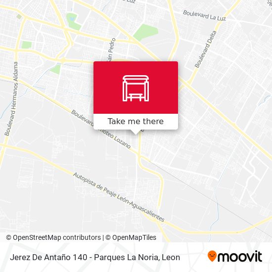 Jerez De Antaño 140 - Parques La Noria map