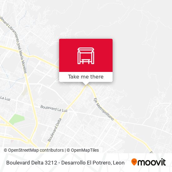 Boulevard Delta 3212 - Desarrollo El Potrero map