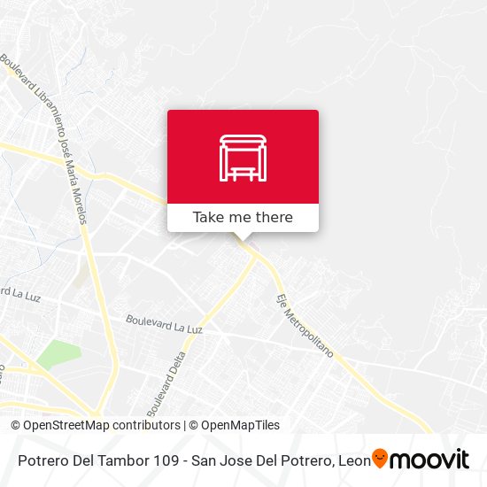 Mapa de Potrero Del Tambor 109 - San Jose Del Potrero