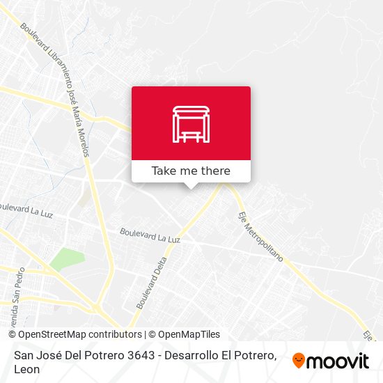 San José Del Potrero 3643 - Desarrollo El Potrero map