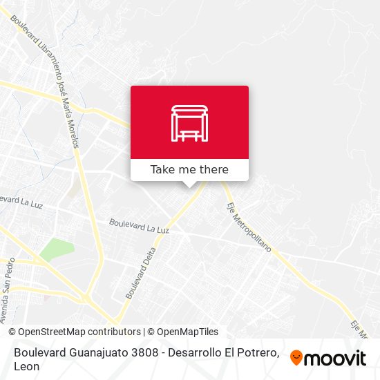 Mapa de Boulevard Guanajuato 3808 - Desarrollo El Potrero