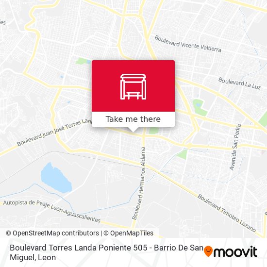 Boulevard Torres Landa Poniente 505 - Barrio De San Miguel map