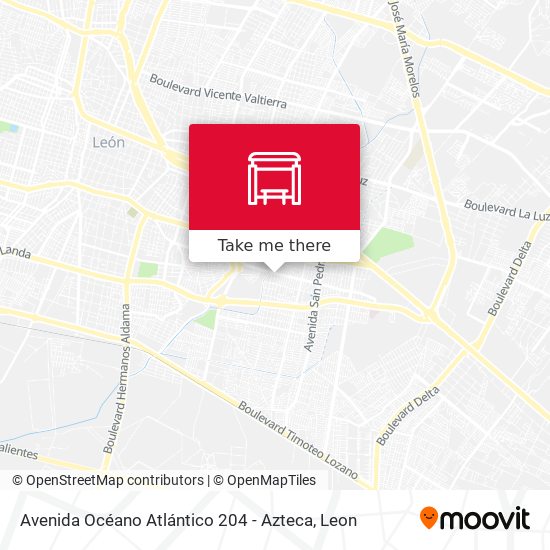 Mapa de Avenida Océano Atlántico 204 - Azteca