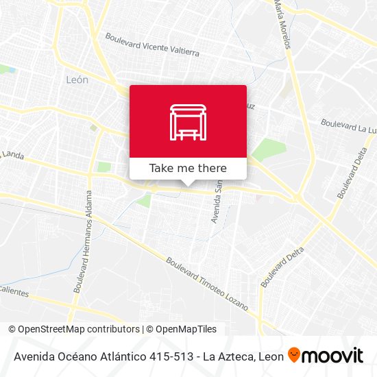 Avenida Océano Atlántico 415-513 - La Azteca map