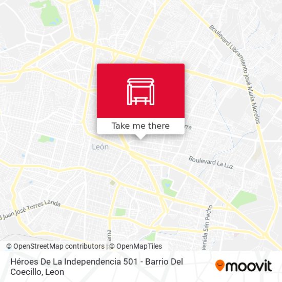 Héroes De La Independencia 501 - Barrio Del Coecillo map
