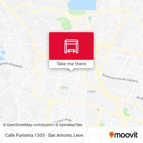 Mapa de Calle Purísima 1305 - San Antonio