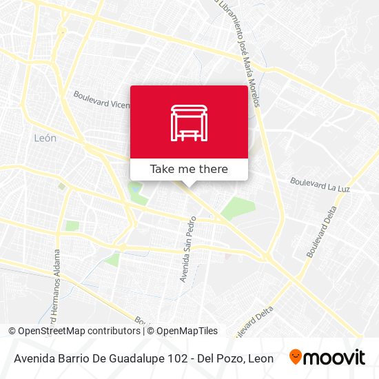 Avenida Barrio De Guadalupe 102 - Del Pozo map