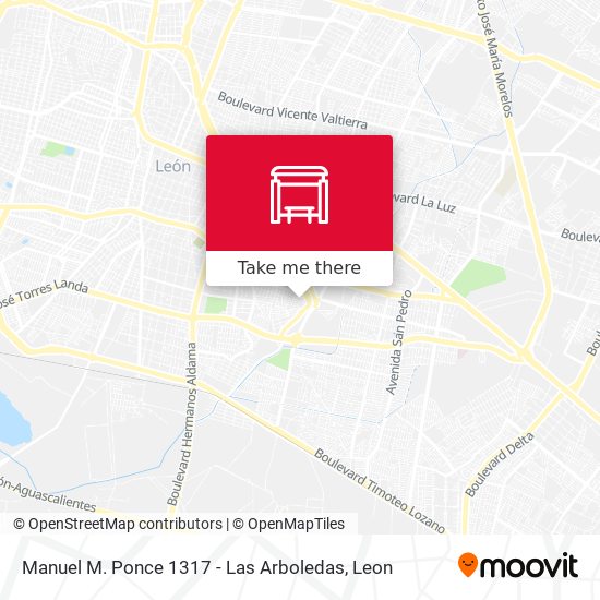 Manuel M. Ponce 1317 -  Las Arboledas map