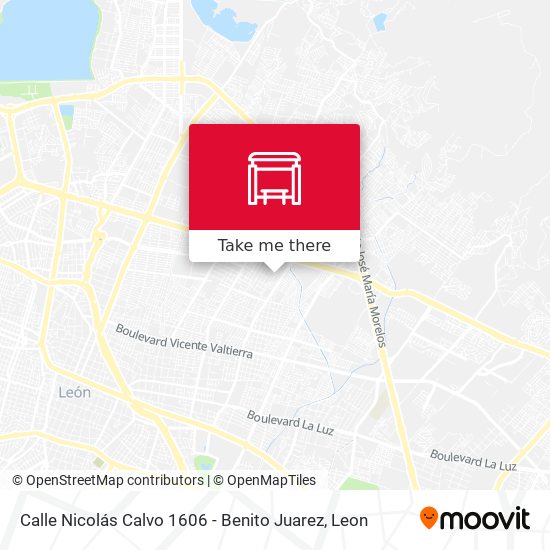 Calle Nicolás Calvo 1606 - Benito Juarez map