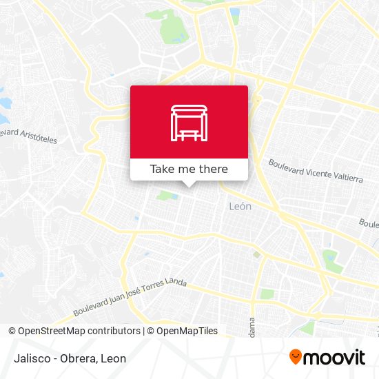Mapa de Jalisco - Obrera