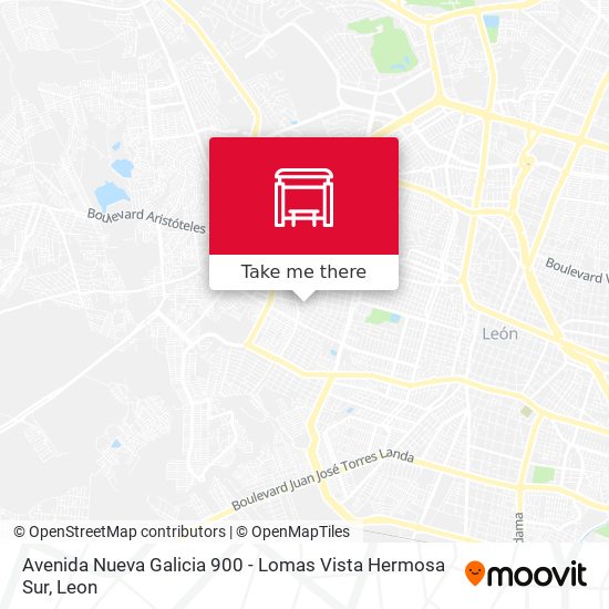 Mapa de Avenida Nueva Galicia 900 - Lomas Vista Hermosa Sur