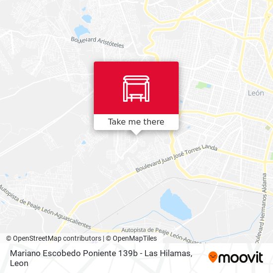 Mariano Escobedo Poniente 139b - Las Hilamas map