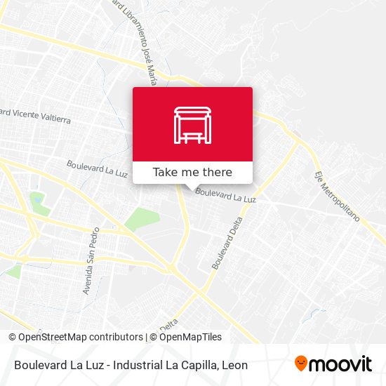 Boulevard La Luz -  Industrial La Capilla map