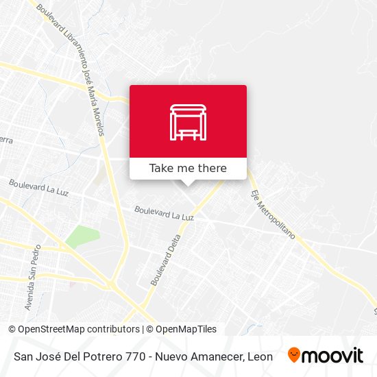 San José Del Potrero 770 - Nuevo Amanecer map