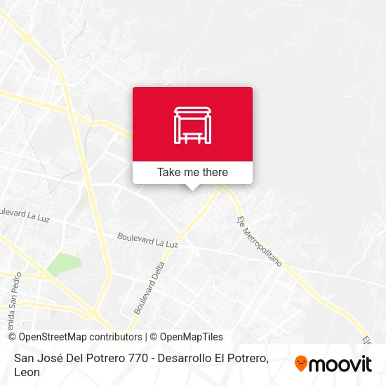 San José Del Potrero 770 - Desarrollo El Potrero map