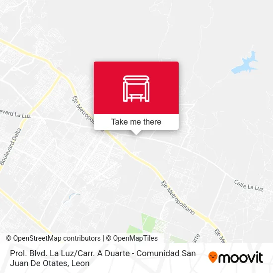 Prol. Blvd. La Luz / Carr. A Duarte - Comunidad San Juan De Otates map