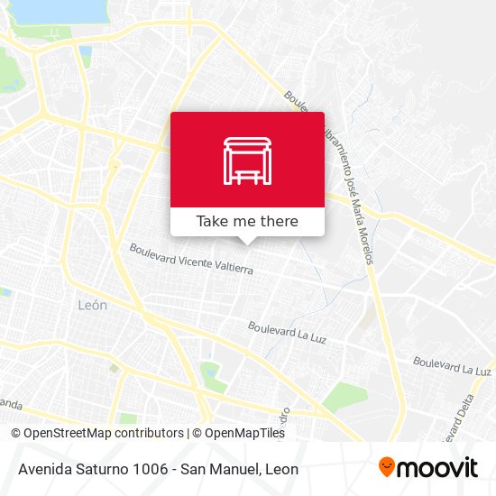 Mapa de Avenida Saturno 1006 - San Manuel