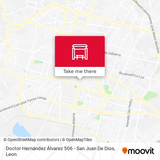 Mapa de Doctor Hernández Álvarez 506 - San Juan De Dios