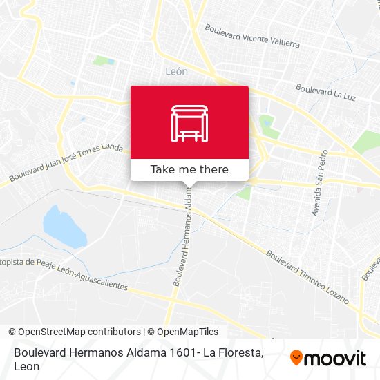 Mapa de Boulevard Hermanos Aldama 1601- La Floresta