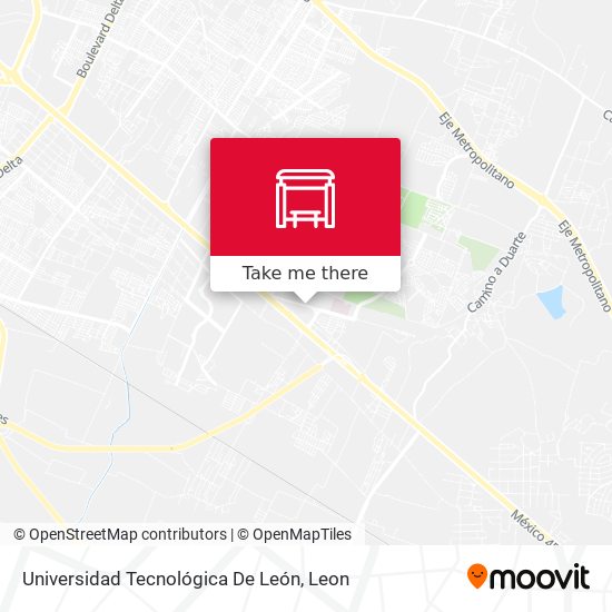 Mapa de Universidad Tecnológica De León