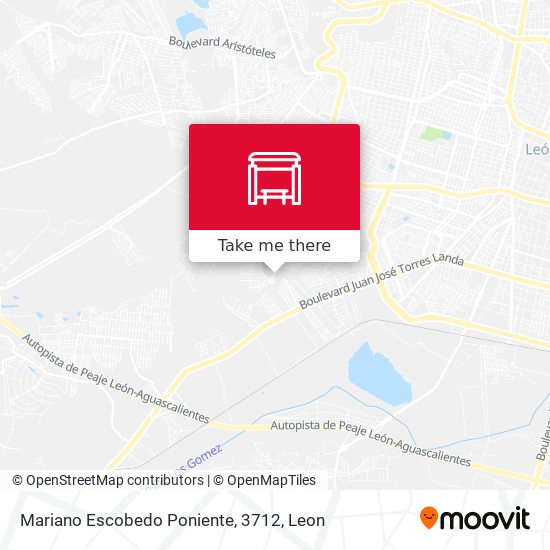 Mapa de Mariano Escobedo Poniente, 3712
