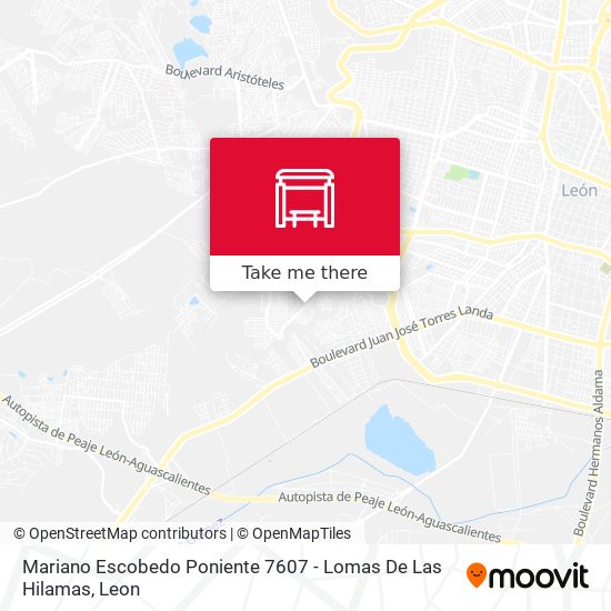 Mariano Escobedo Poniente 7607 -  Lomas De Las Hilamas map