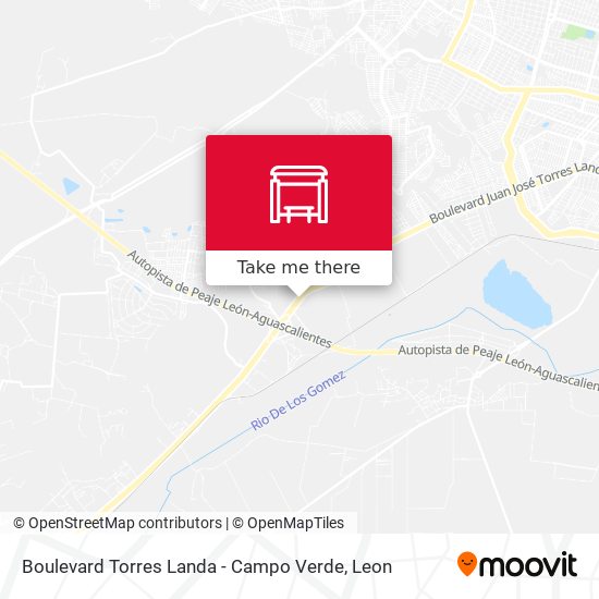 Boulevard Torres Landa - Campo Verde map
