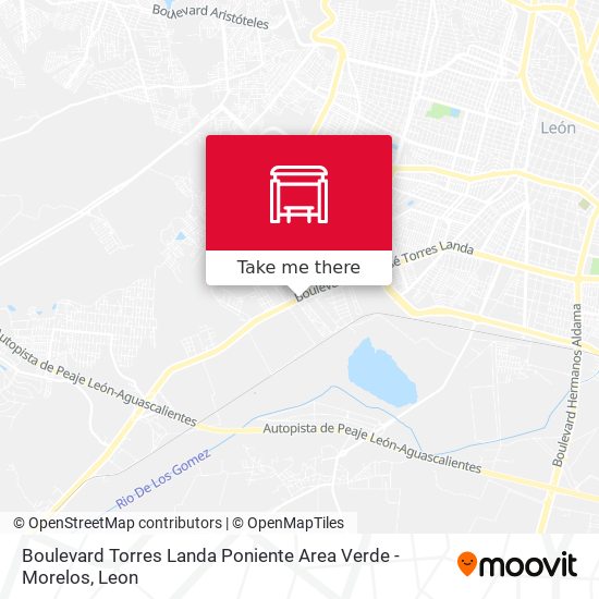 Mapa de Boulevard Torres Landa Poniente Area Verde -  Morelos