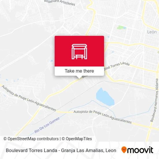 Boulevard Torres Landa - Granja Las Amalias map