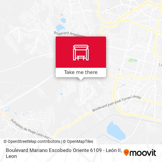 Mapa de Boulevard Mariano Escobedo Oriente 6109 - León II