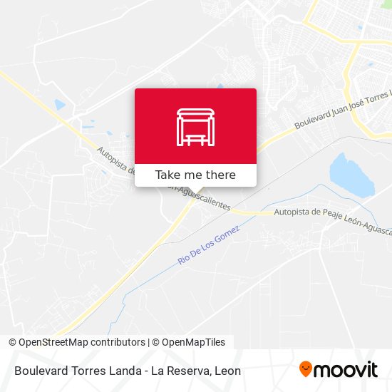 Boulevard Torres Landa -  La Reserva map