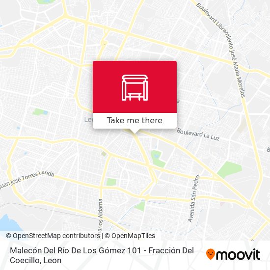 Malecón Del Río De Los Gómez 101 -  Fracción Del Coecillo map