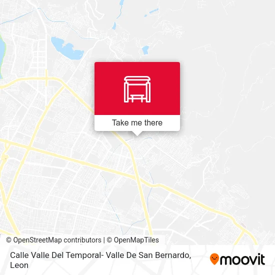 Calle Valle Del Temporal-  Valle De San Bernardo map