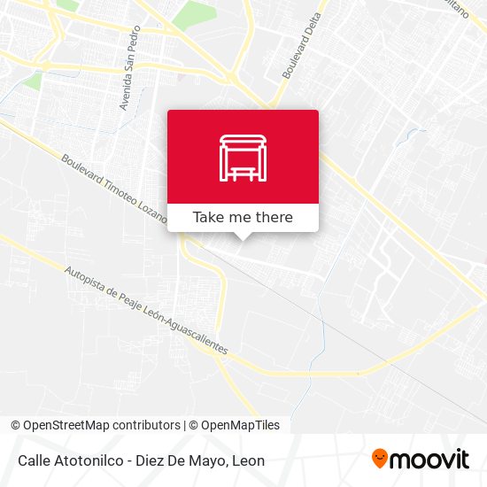 Mapa de Calle Atotonilco  -  Diez De Mayo