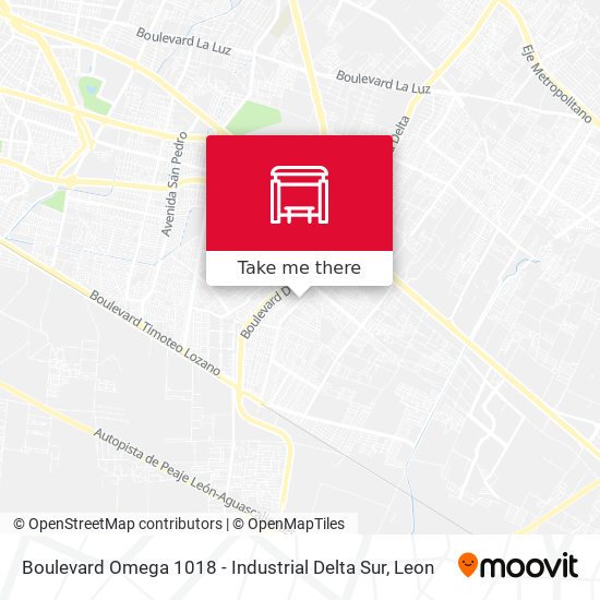 Boulevard Omega 1018 -  Industrial Delta Sur map