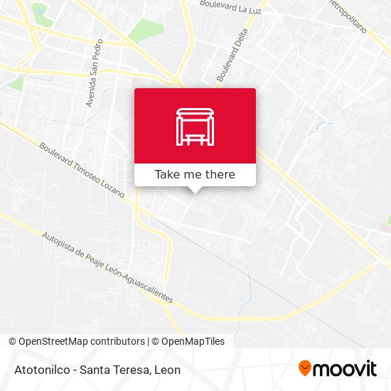 Atotonilco - Santa Teresa map