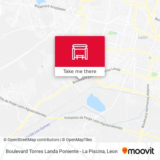 Boulevard Torres Landa Poniente -  La Piscina map
