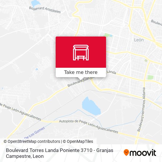 Mapa de Boulevard Torres Landa Poniente 3710 -  Granjas Campestre