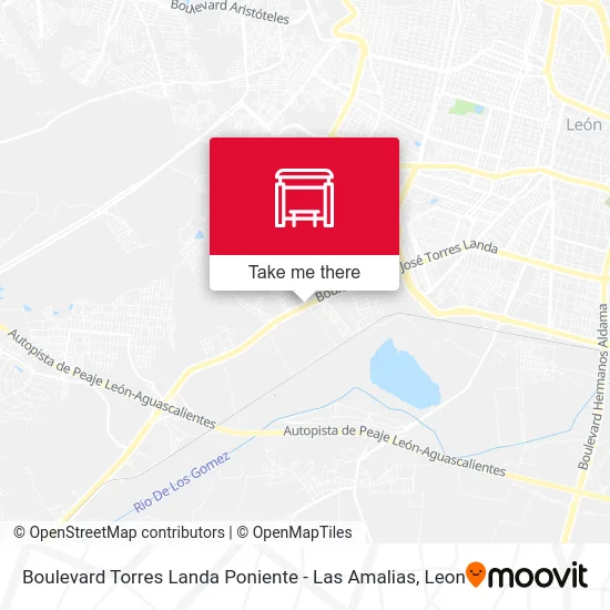 Boulevard Torres Landa Poniente -  Las Amalias map