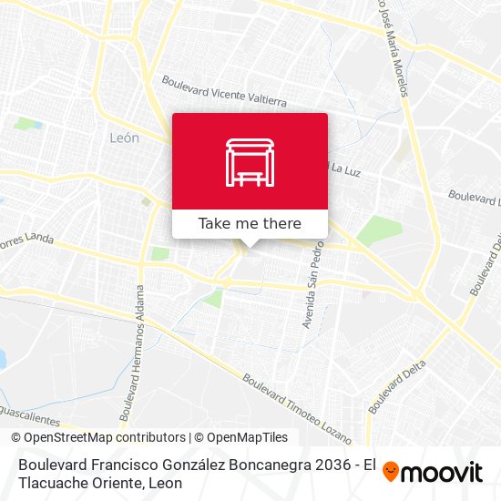 Boulevard Francisco González Boncanegra 2036 -  El Tlacuache Oriente map