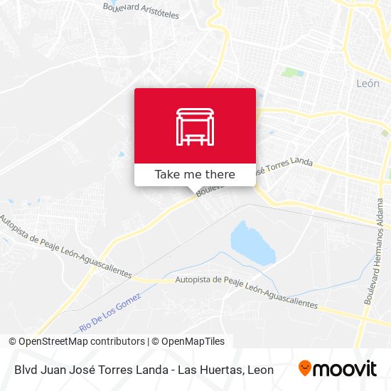 Mapa de Blvd Juan José Torres Landa - Las Huertas