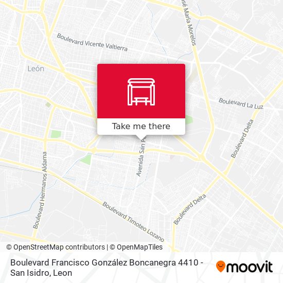 Mapa de Boulevard Francisco González Boncanegra 4410 -  San Isidro