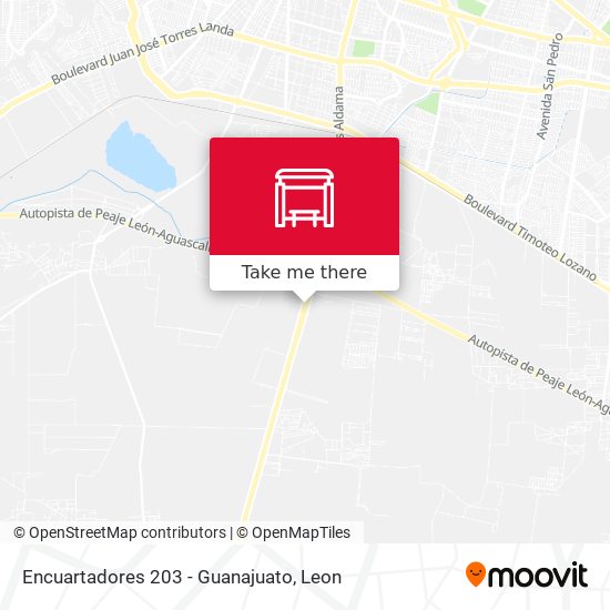 Encuartadores 203 -  Guanajuato map