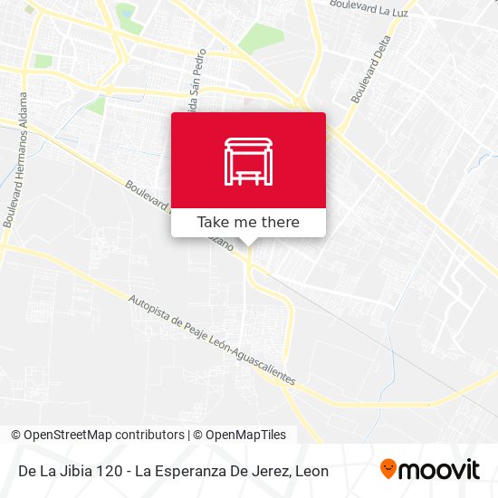 De La Jibia 120 -  La Esperanza De Jerez map