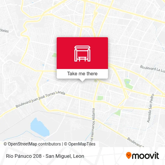 Mapa de Río Pánuco 208 -  San Miguel