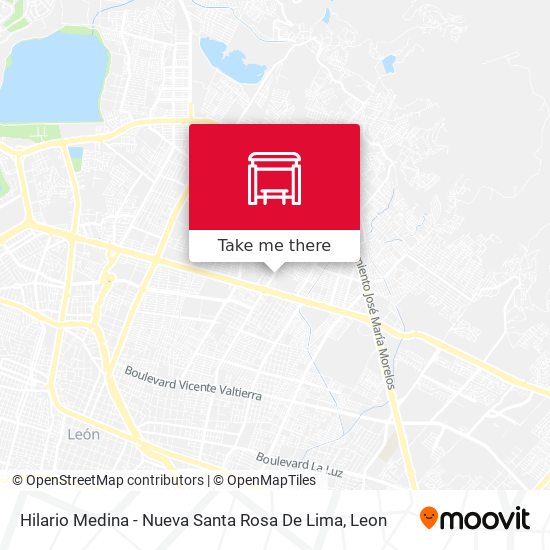 Mapa de Hilario Medina -  Nueva Santa Rosa De Lima