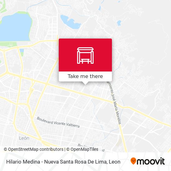 Mapa de Hilario Medina - Nueva Santa Rosa De Lima