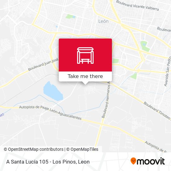 A Santa Lucía 105 -  Los Pinos map